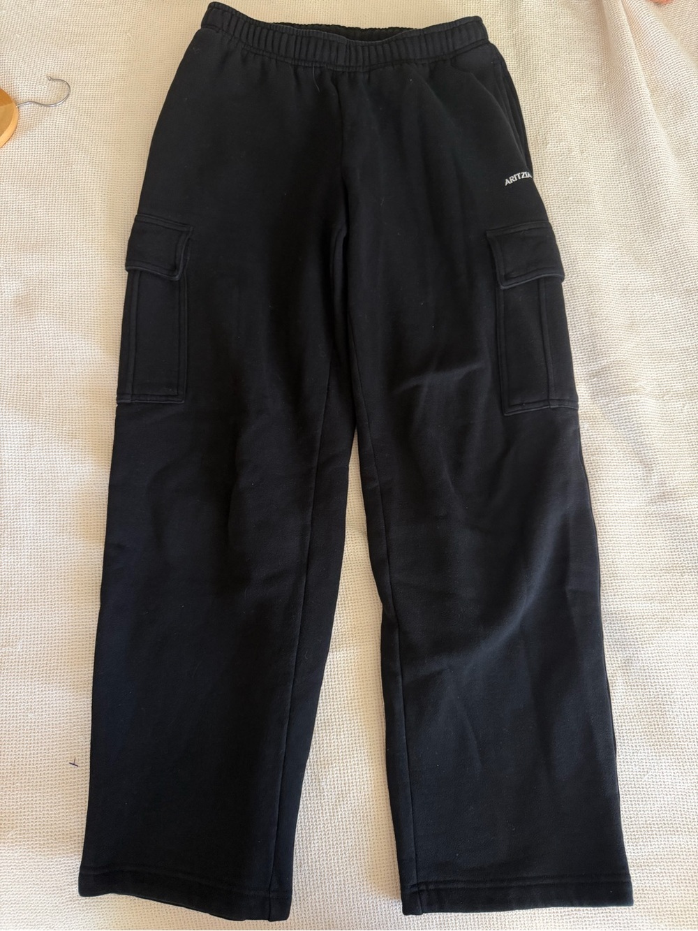 Aritzia Cozy Sweatfleece Mega Cargo Sweatpant Black Small